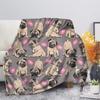 Pug Dog Blanket Lovey Animal Soft Warm Fall Chair Flannel Throw Blankets Cartoon Pet Puppy Print Bed Sofa Blanket King Queen