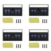 Водонепроницаемая алюминиевая панель с тумблерами 3.0, двойной USB-зарядкой, вольтметром