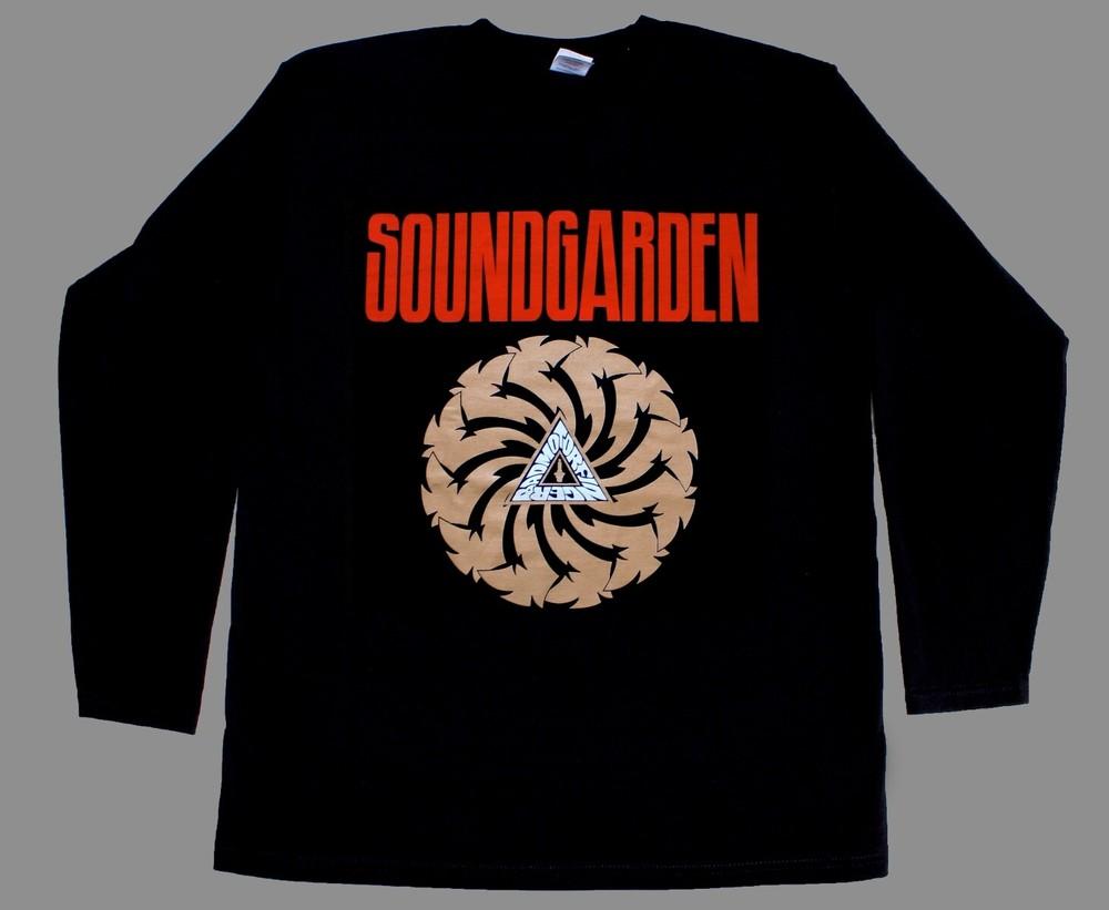 Soundgarden badmotorfinger chris cornell black shortlong sleeve tshirt 345xl