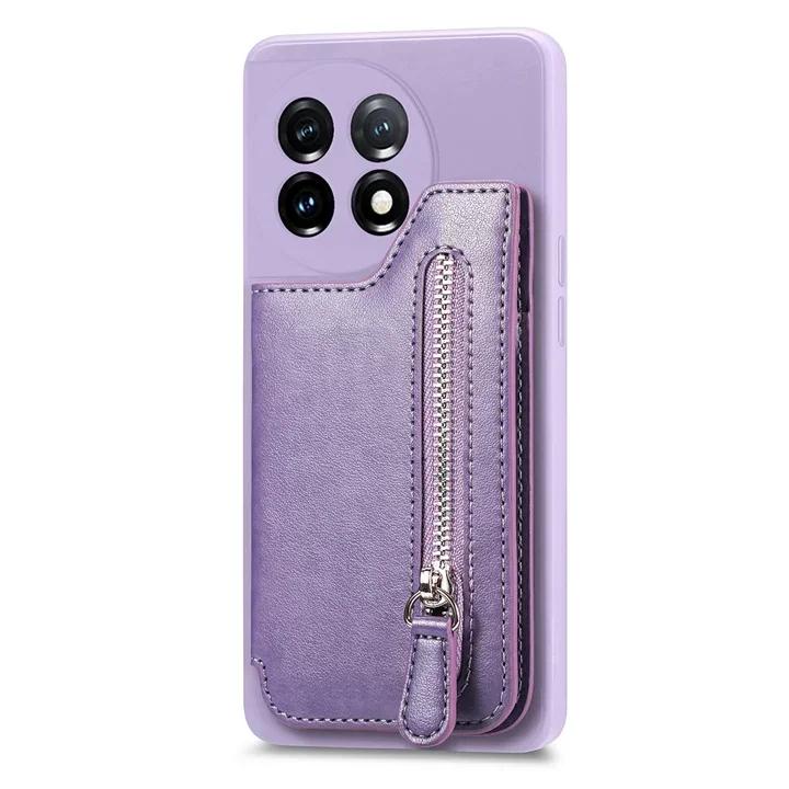 Для Oneplus 11 5G кожаный чехол-кошелек на молнии OnePlus ACE 2V 2 V Роскошный чехол One Plus 11R 10T 10R 9RT 9T 10 Pro 8T Задний чехол