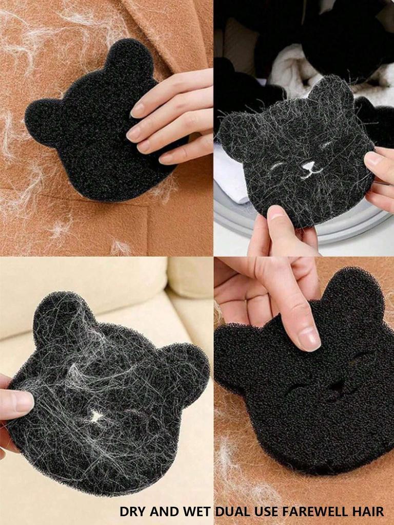 12/2/4/6/8pcs Laundry Ball Washing Machine Lint Catcher Bear Shape Pet Hair Remover Reusable Clothes Sofa Cat Dog Hair Cleaning