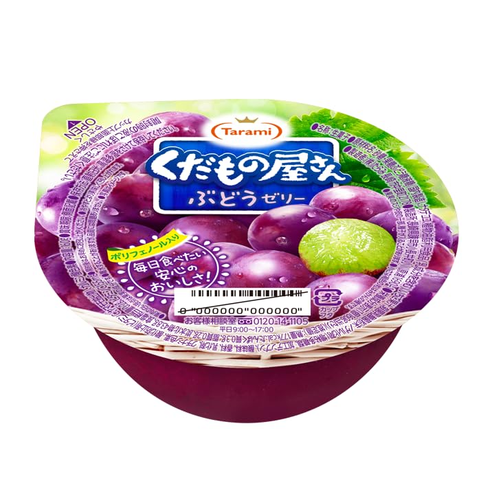 Tarami Fruit Shop Grape Jelly 160g (1 box of 6 pieces)