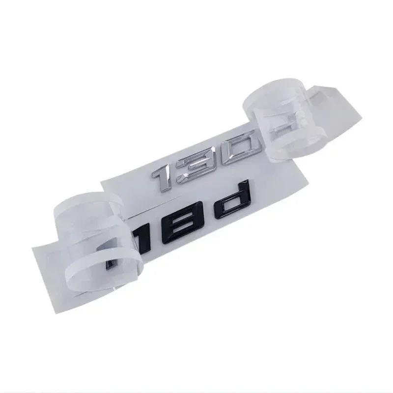3D ABS Chrome Black Car Letters Sticker For BMW 116d 118d 120d 125d 130d 135d 218d 220d 240d Logo Emblem Badge Decal Accessories BV7