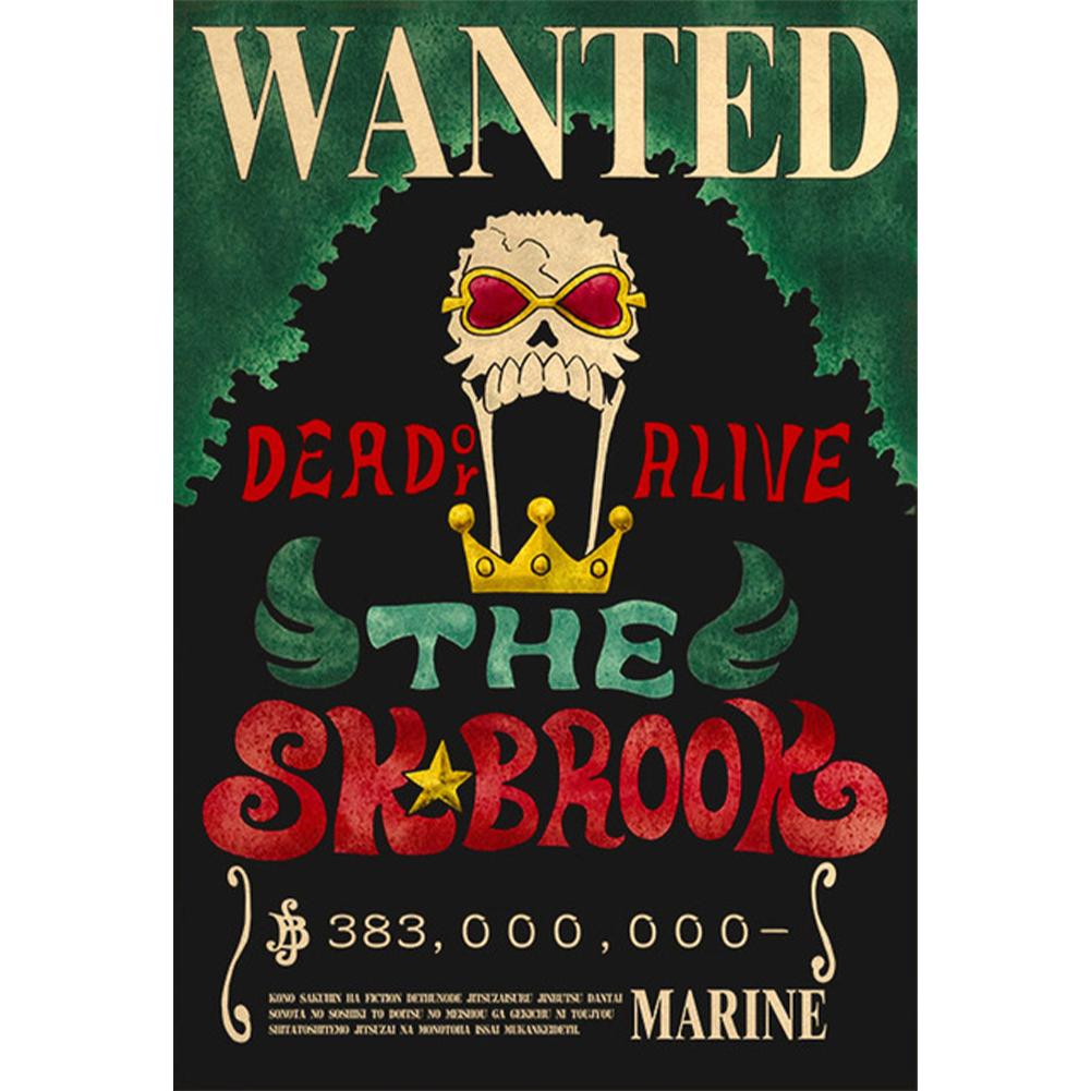 Плакаты из крафт-бумаги, цельные плакаты «Луффи 1,5 миллиарда разыскиваемых за награду», винтажные наклейки на стену в стиле аниме