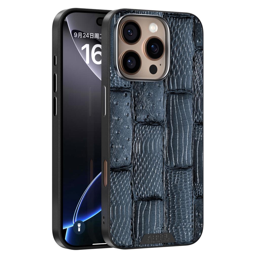 ABEEL For iPhone 16 Pro Case Compatible with MagSafe Beast Texture Micro-Embossing Back Cover