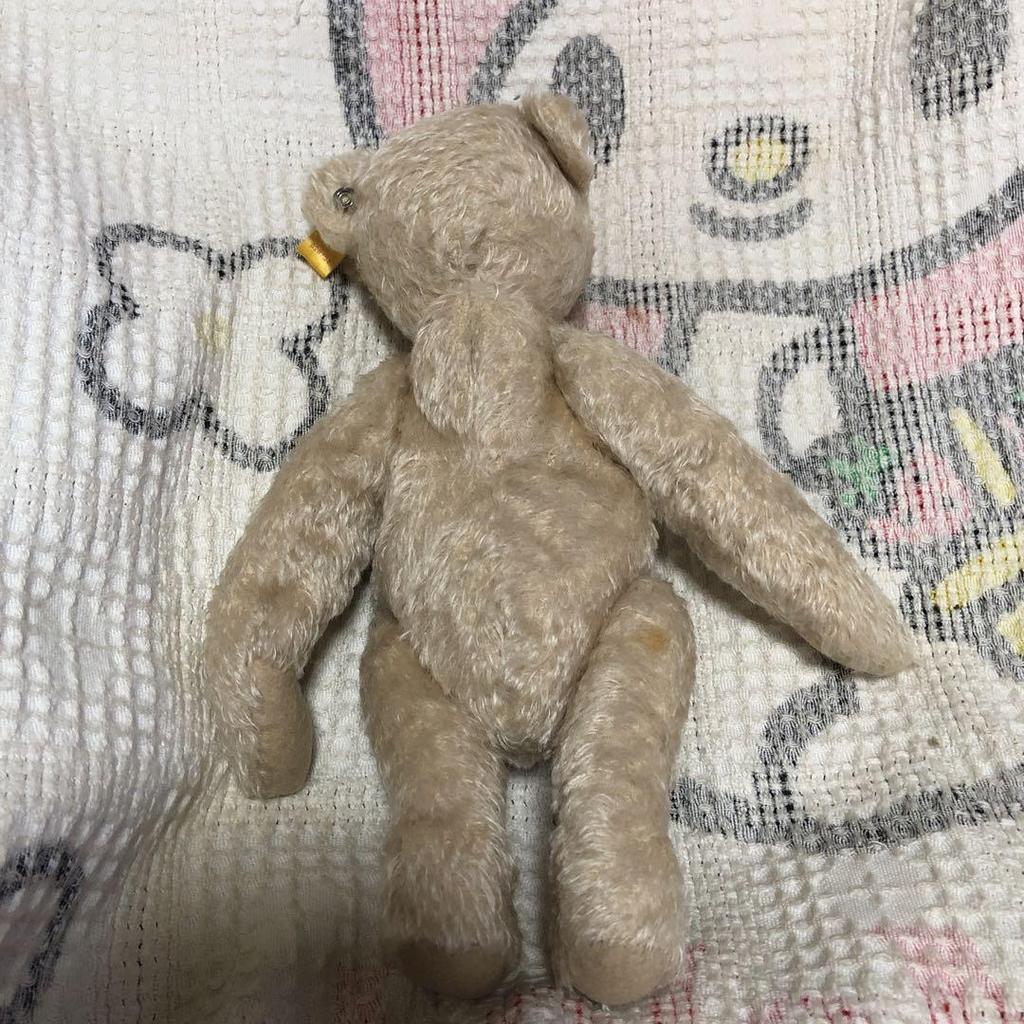 [USED] Steiff Classic Teddy Bear, Light Beige, 30cm, Pre-owned