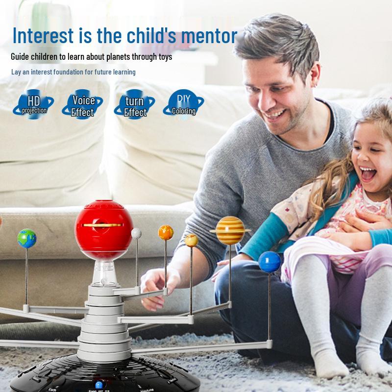 3D Solar System Model: Educational Electric Toy for Children’s Science Learning and DIY Puzzle Projects
