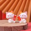 1Pc Cute  Year Cartoon Lucky Cat Micro Landscape Resin Cat Micro Landscape Diy Pot Garden Decorations Miniatures