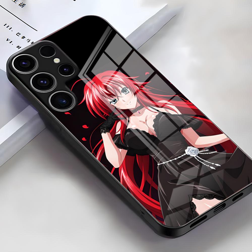 Чехол для телефона High School DxD Hero для Samsung S26 S25 Edge Ultra S23 S22 S21 S20 Ultra Plus S24 Fe A54 A53 A25 Стеклянная крышка