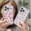 Мягкий прозрачный чехол для телефона iPhone 15, чехлы для iPhone 14 13 12 11 Pro Max XS X XR 7 8 15 14 Plus SE 2020, чехол с узором вишневый бант