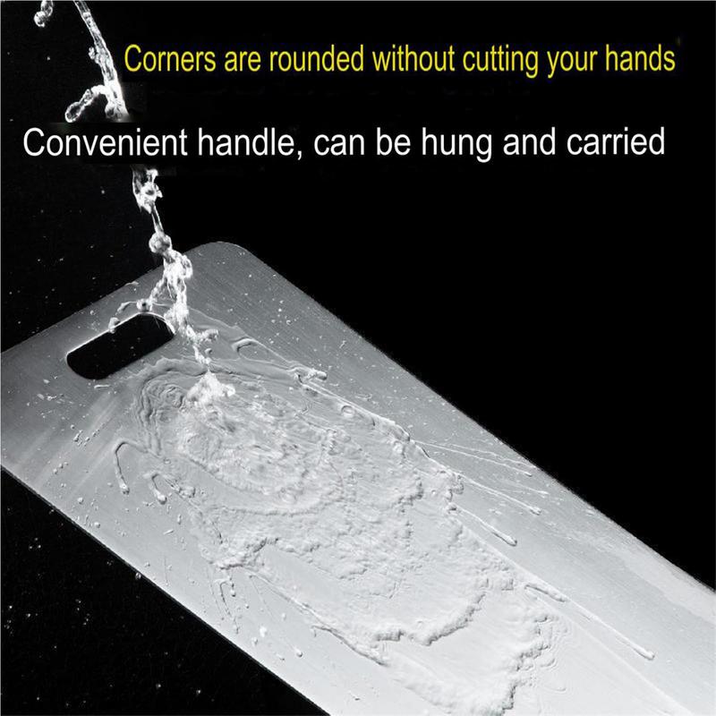 Титановая разделочная доска Двусторонняя металлическая подложка для резки Доска для выпечки для столешницы Кухонный инструмент Разделочная доска для мяса Фруктов