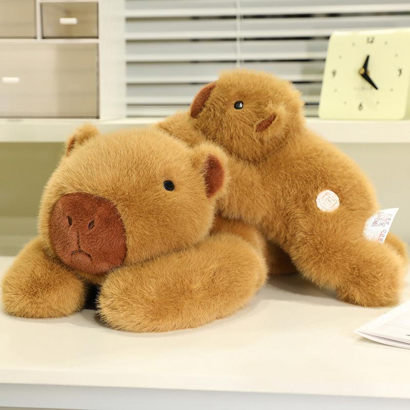 Soft Capybara Pillow Plush Toy Doll Kapibara Doll Children's Soothing Ragdoll Doll