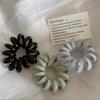 3pcs Elegant Spiral Hair Scrunchies - High Elasticity, Stylish Phone Cord Headbands, Perfect for Spring & Summer