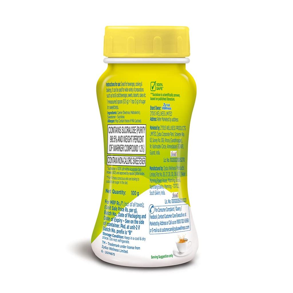 Sugar Free Natura Zero Calorie Sweetener 100g Jar | Natural 1Kg Sugar Alternative for Cooking, Baking, Beverages, Desserts, Weight Management