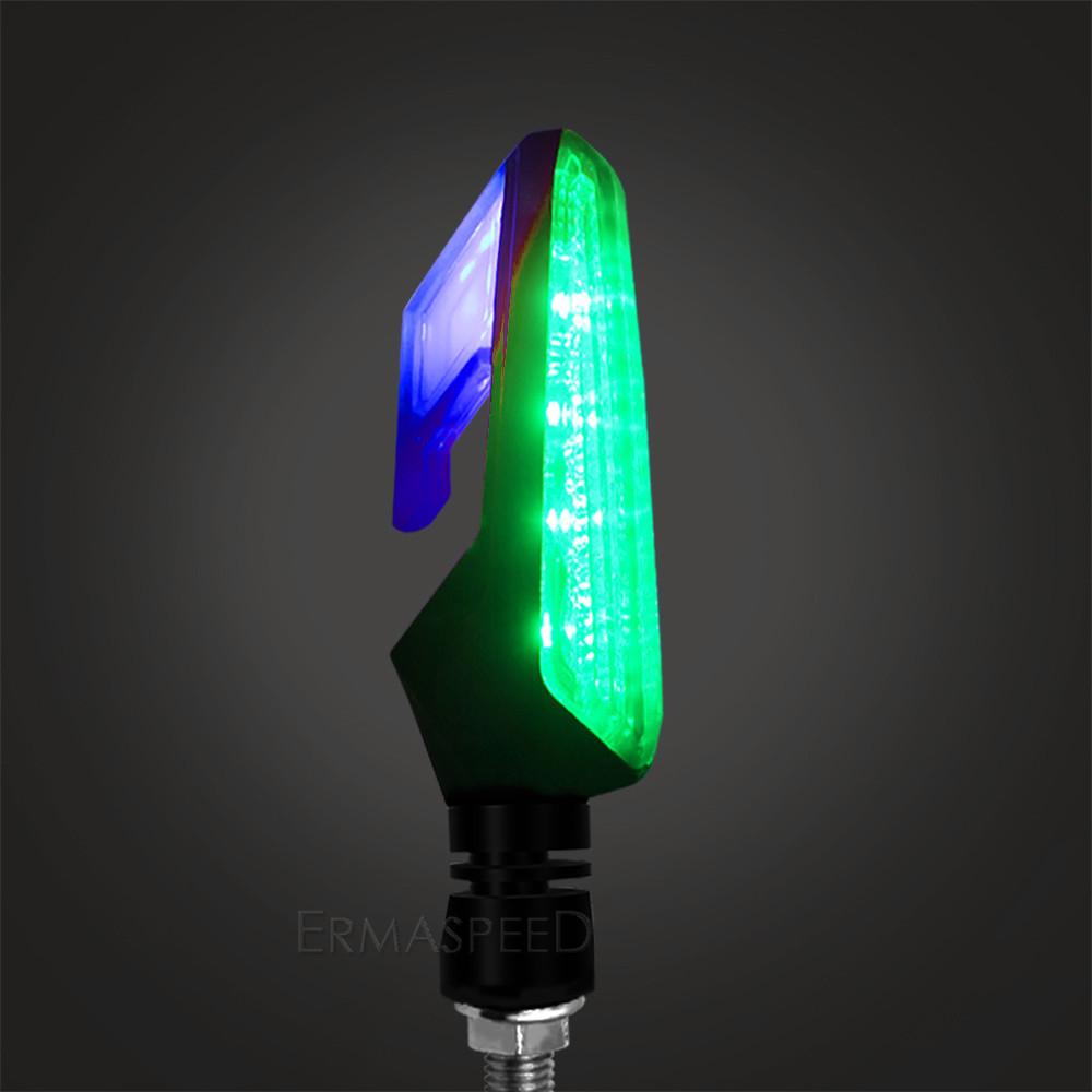 Универсальные указатели поворота мотоцикла, светодиодные фонари, 12 В, дневные поворотники, мигающий мигающий свет, задний индикатор для мотоцикла