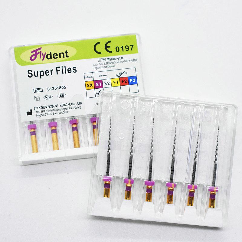 Стоматологические Супер Файлы Эндо Роторные Файлы Эндодонтические Нити Файлы 21мм 25мм Никель Титан Инструмент Sx-F3 Стоматология