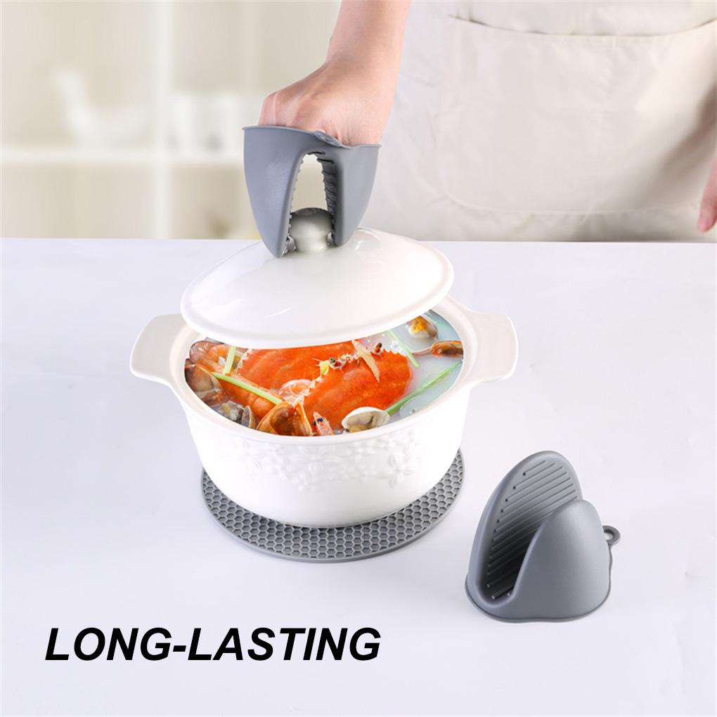 Перчатки для духовки 2 шт. Набор из 2 кастрюль с защитой от перегрева Перчатки для духовки Кухонные рукавицы для выпечки Приготовления пищи на гриле с щеткой для барбекю