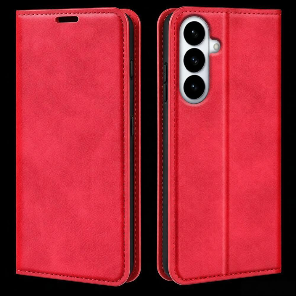 Магнитный кожаный чехол-книжка для Samsung Galaxy S26 Plus S25 Ultra S24 FE S23 S22 S21 Plus A17 A16 M36 F36 A27 A37 A57