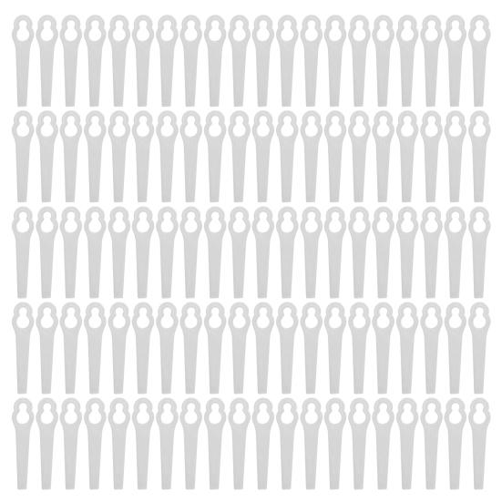 20/50/100Pcs Mower Cutter Blades Ergonomic Design Universal Simple Installation Lawnmower Plastic Cutting Blade Parts Kit