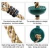 Kids Fitness Climbing Rope with Platforms and Disc Swing Seat Set Outdoor Swing Set Garden Toy Playground Accessories