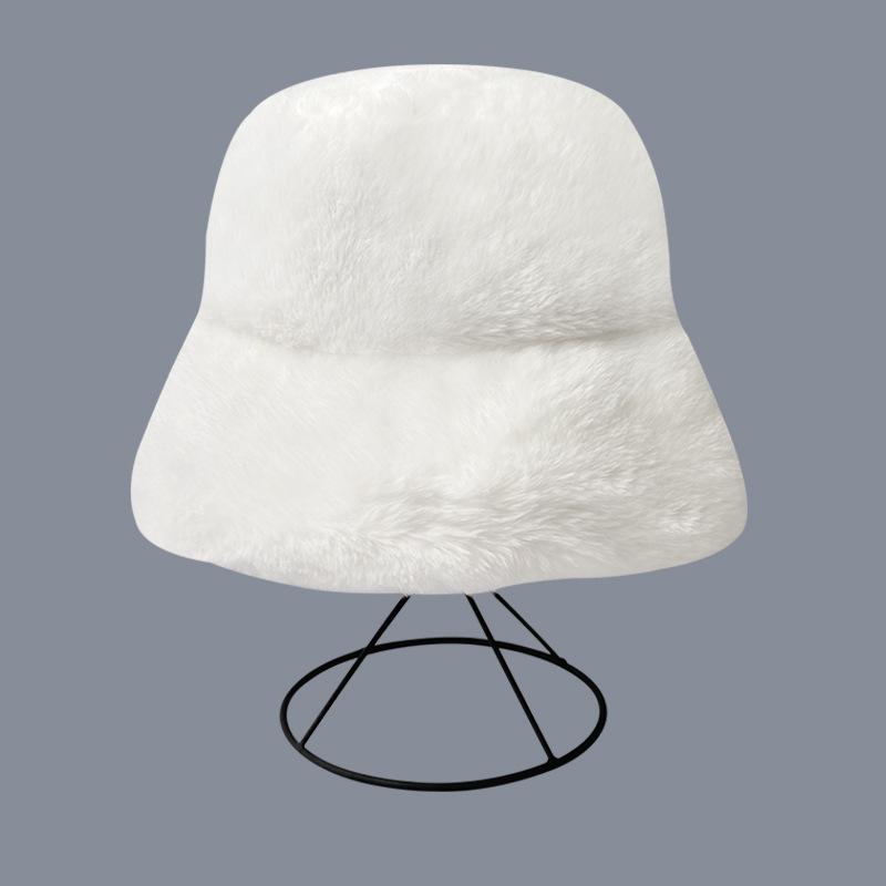 Winter New Imitation Rabbit Fur Hat Thick Plush Basin Hat Women's Cold Warm Bucket Hat