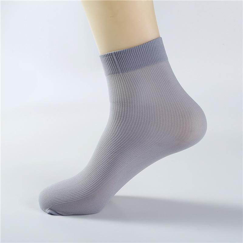 Pairs Men's Socks Thin Breathable Deodorant Silky Ice Silk Men's Socks