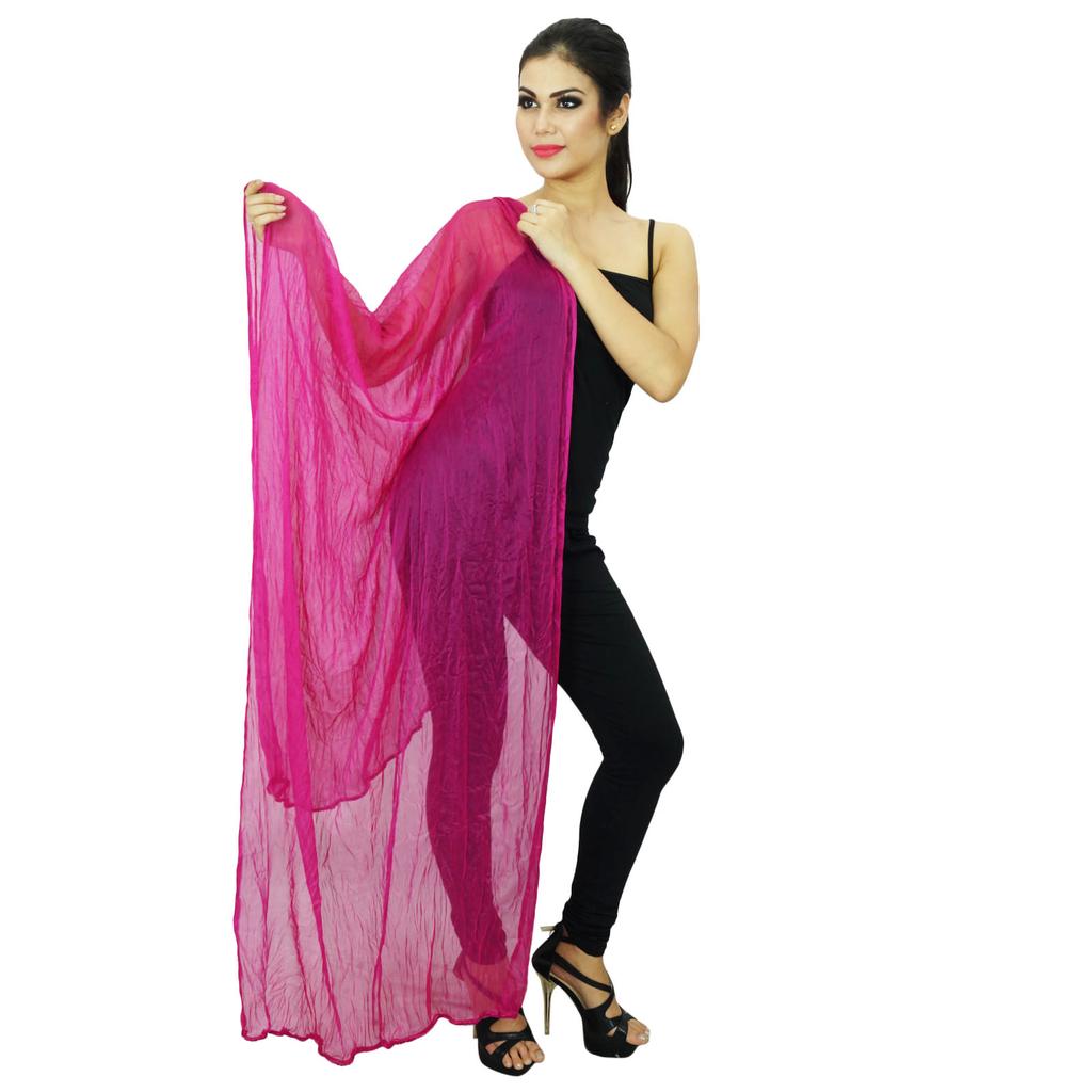 Индийские шифоновые шарфы из смеси шейного платка Chunni Long Dupatta Gift для женщин