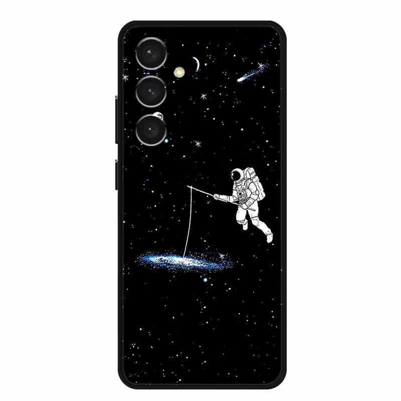 For Samsung S24 Plus Phone Case S24Plus Black Silicone Soft Back Cover Case For Samsung Galaxy S24 Plus Case S 24 Plus Funda Bag