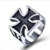 Man Punk Cool Cross Rings For Men 3D Cross Style Rings Men Fashion Jewellery Unique Gifts