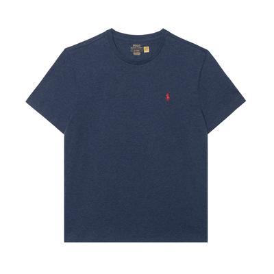 Polo SS24 Логотип Вышитый Круглый вырез Короткий рукав Футболка Мужские Топы Темно-Синий 710938686-002