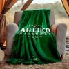 Atletico Nacional Flannel Blanket Soft Warm All-Season Throw, Design for Camping, Car Travel, Hiking Sofa, Bed, Office Perfect Gift for Parties