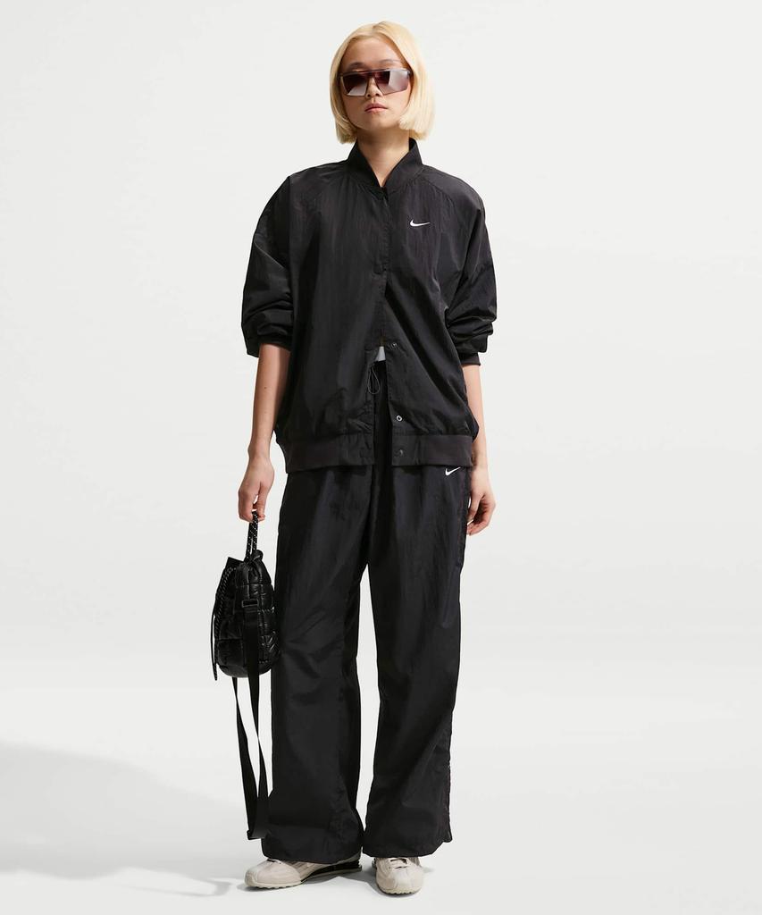 NIKE Sportswear Loose Fit High-Waisted Parachute Pants W - Black:Chalk:White / If0335-010