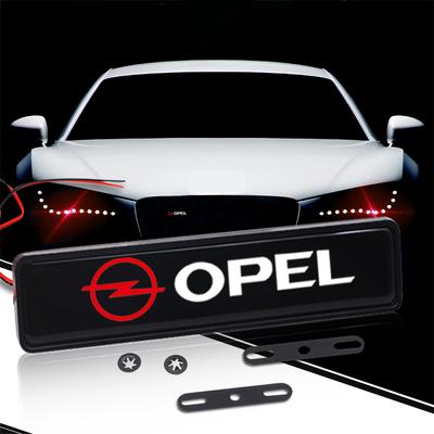 Наклейка на решетку радиатора автомобиля, эмблема R LINE, светодиодная подсветка для insignia Astra H G J Antara vectra Vivaro corsa c d zafira b, стайлинг автомобиля