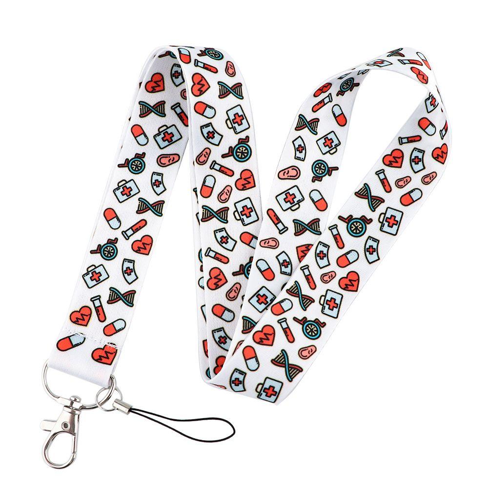 Phone Charm ID Badge Holder Nurse Lanyard Neck Straps Mobile Phone Strap Doctors ID Card Hang Rope