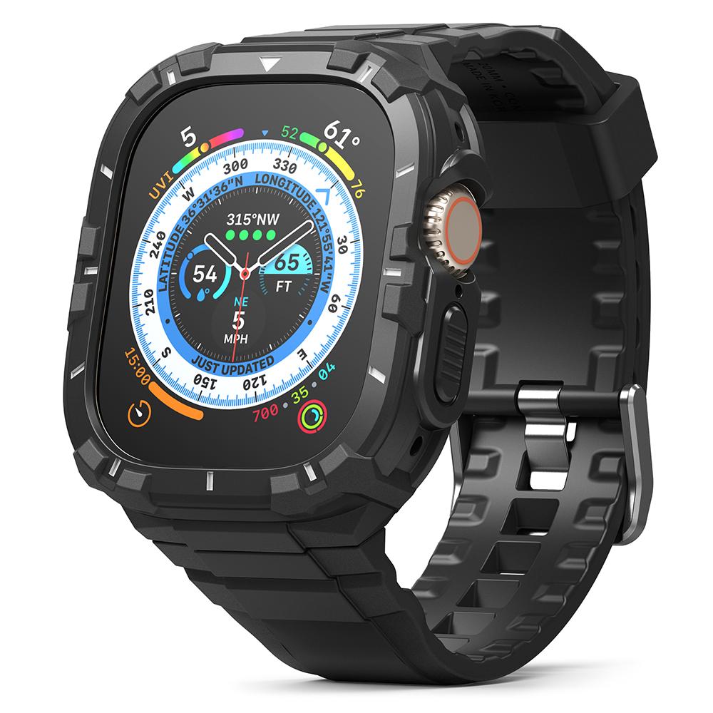 Lingke Чехол-броня с интегрированным ремешком для Apple Watch Ultra 3 2 1 Fusionx Guard