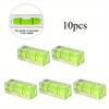 10pcs Mini Spirit Square Bubble Level Protractor Precision Level Cylinder Level Horizontal Bead Level Measuring Tools