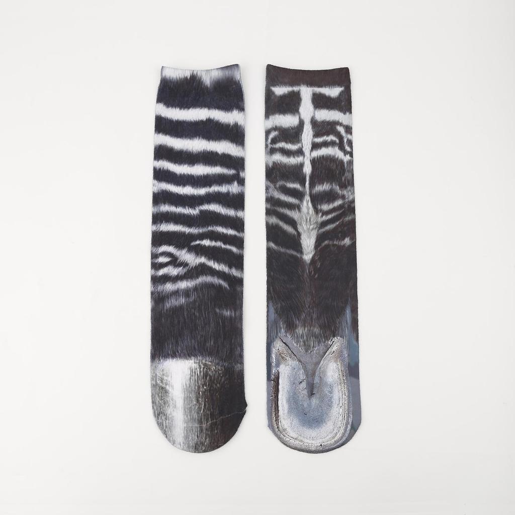 Носки до середины икры с когтями животных - Смешные носки с принтом для взрослых и детей