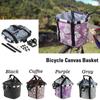 Велосипедная съемная велосипедная передняя парусиновая корзина, сумка-переноска для домашних животных, рама из алюминиевого сплава, съемная корзина