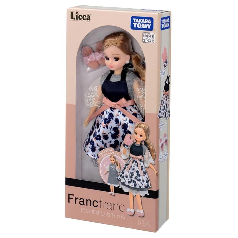 Takara Tomy (TAKARA) TOMY) Licca-chan doll LD-15 Francfranc I love Licca-chan Dress up play house toys 3 years old and older
