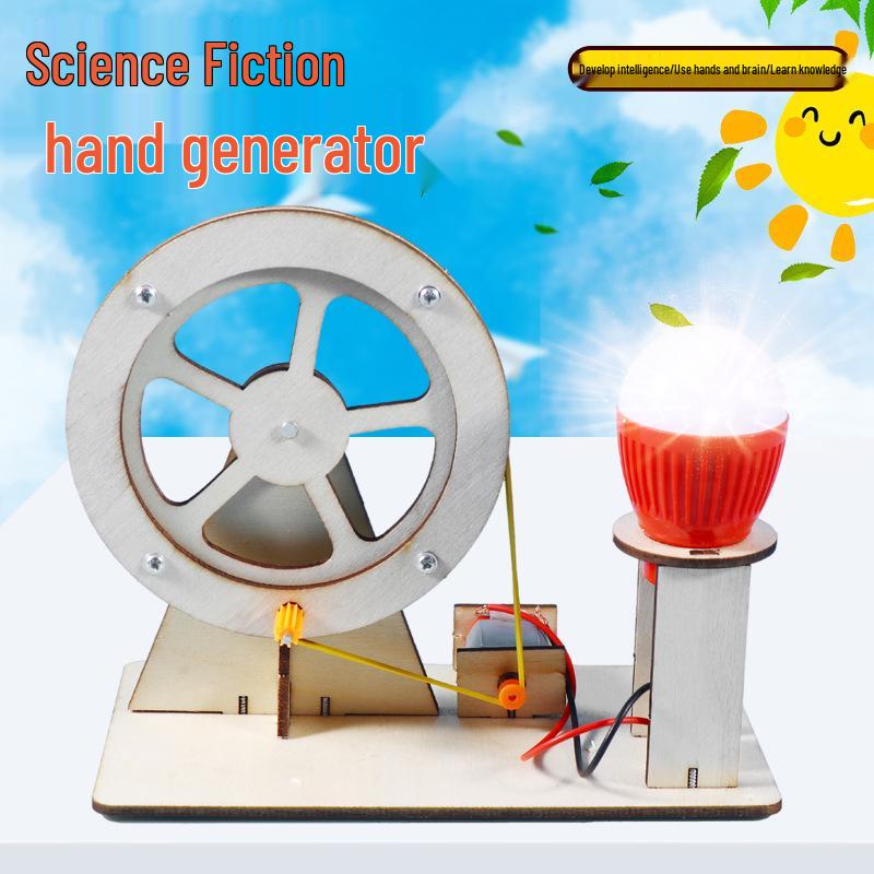 Hand-Crank Generator Kit for Student Science Experiments and DIY Physics Projects