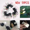 59pcs Terminal Removal Tool Car Electrical Wiring Crimp Connector Pin Puller
