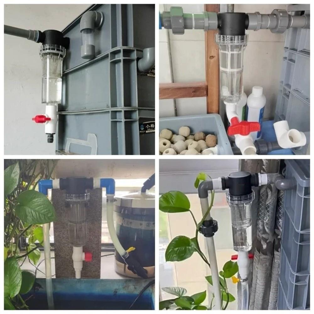 Stainless Steel Filter Screen Aquarium Feces Separator Water Filter Valve Agricultural Use