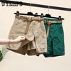 Women's Casual Shorts Summer Korean Version Versatile Fashion Slimming A-line Pants Elastic Waist Skirt Pants