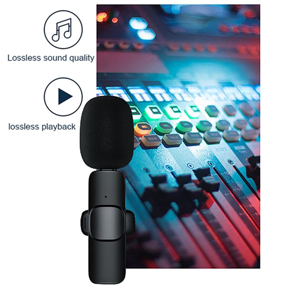 Wireless K35 Lavalier Lapel Microphone Wireless 3.5mm Lavalier Mic Camera/Speaker/Smartphone