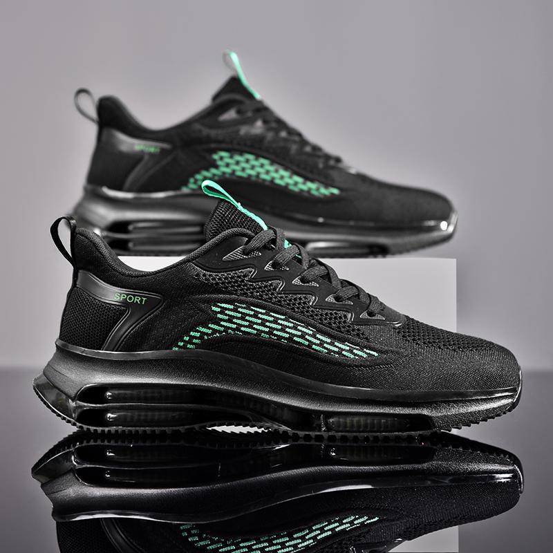 Мужская обувь 2024 года, новые летние кроссовки с воздушной подушкой, трендовая амортизирующая повседневная спортивная обувь на платформе, папины туфли