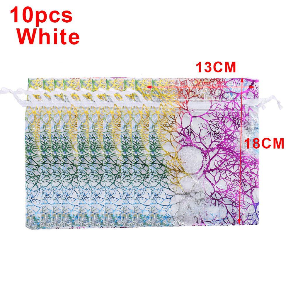 Packaging Pouches Wedding Favor Wrapping Supplies Hot Stamping Organza Bag Drawstring Candy Pouch