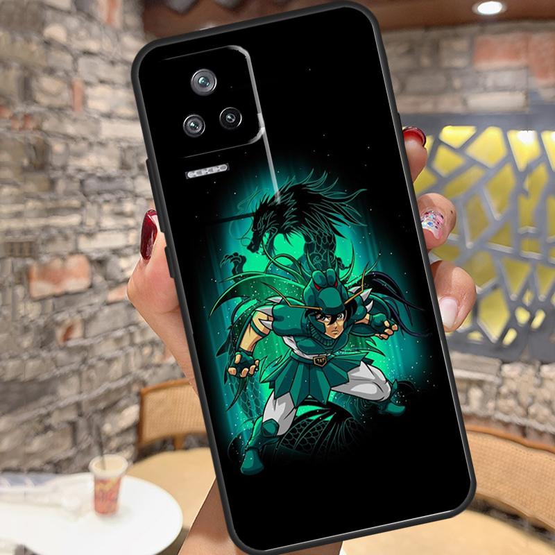 Saint Seiya Shiryu Case For Xiaomi 14T Pro 13T 11T 12T 13 14 15 Ultra POCO X6 X7 Pro X3 X5 M6 F5 F6 Pro Cover