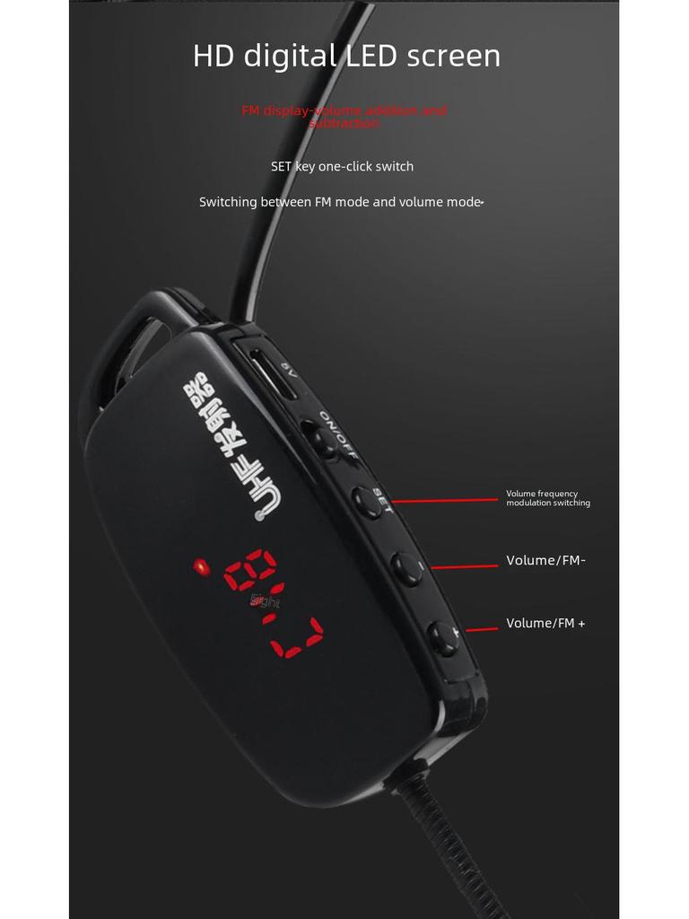 Беспроводная гарнитура с микрофоном для обучения и выступлений на открытом воздухе