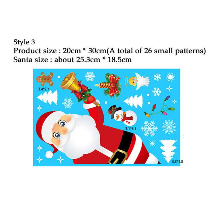 Рождественская снежинка электростатическая наклейка на стену наклейки на окна веселое рождество украшения дома новогодние обои