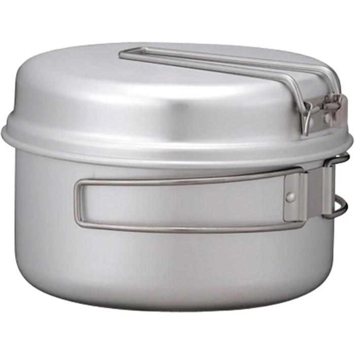 Snow Peak Aluminum Personal Cookware Set - Solo, Shallow, with Bag